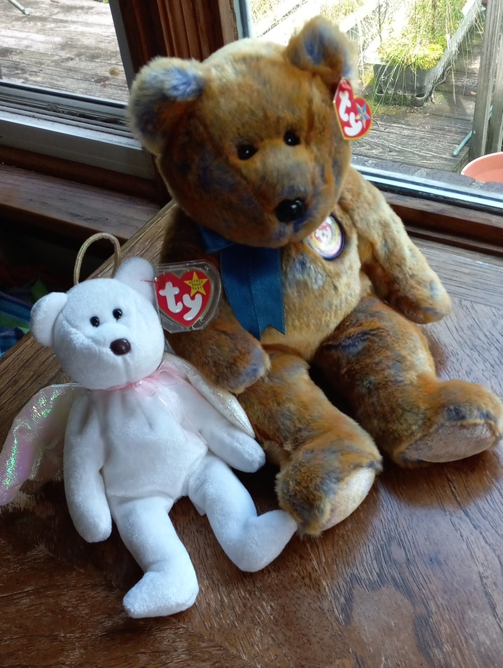 Ty Beanie Baby Bear Set Halo And Clubby III!!!!